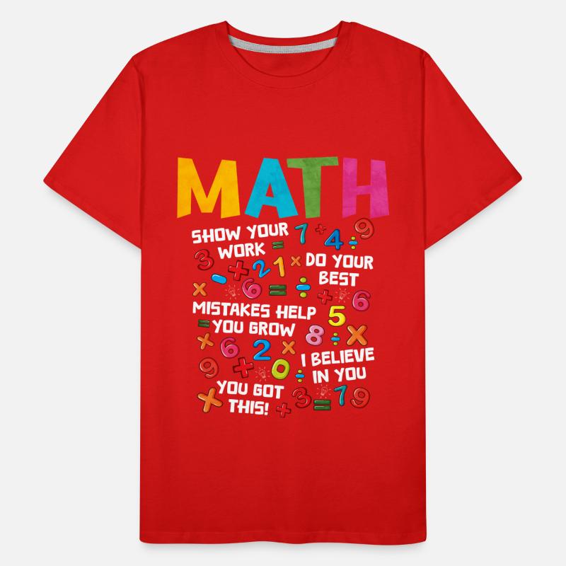 Math Men's Premium Organic T-Shirt