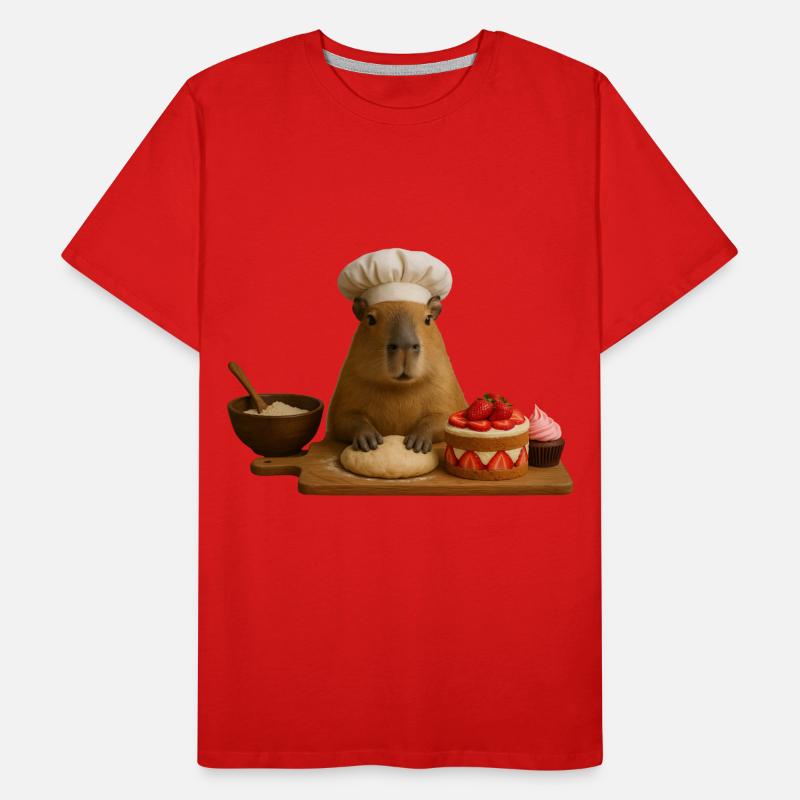 Cuisson du capybara T-shirt bio Premium Homme