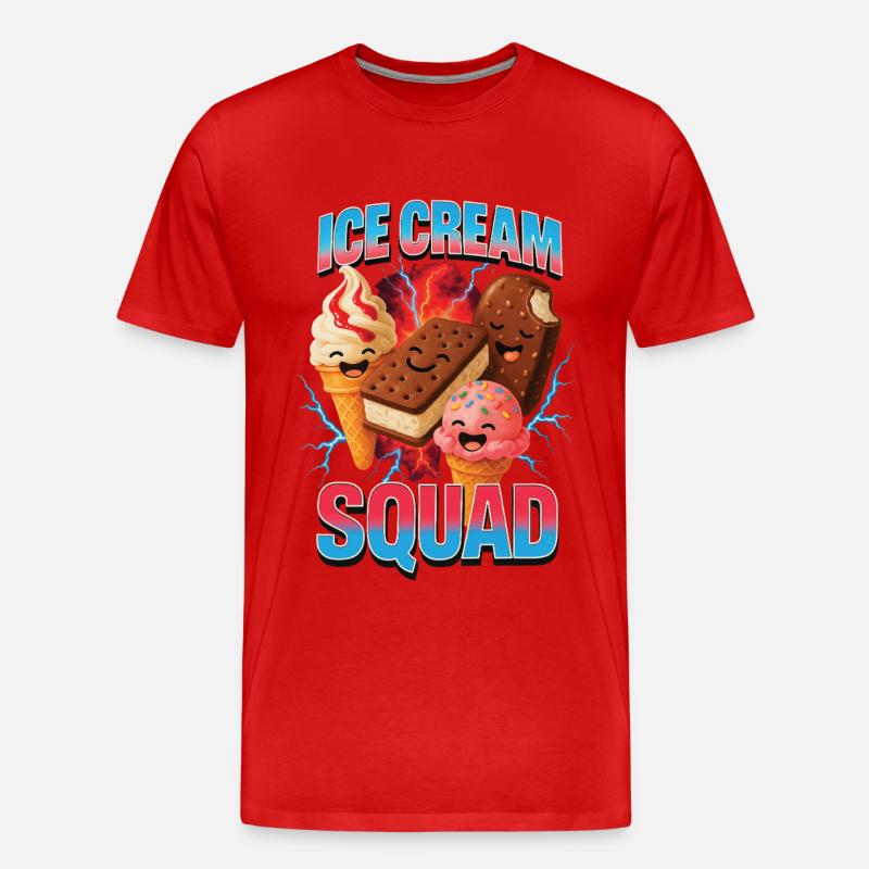 Crème glacée Crème glacée - T-shirt bio Premium Homme - rouge