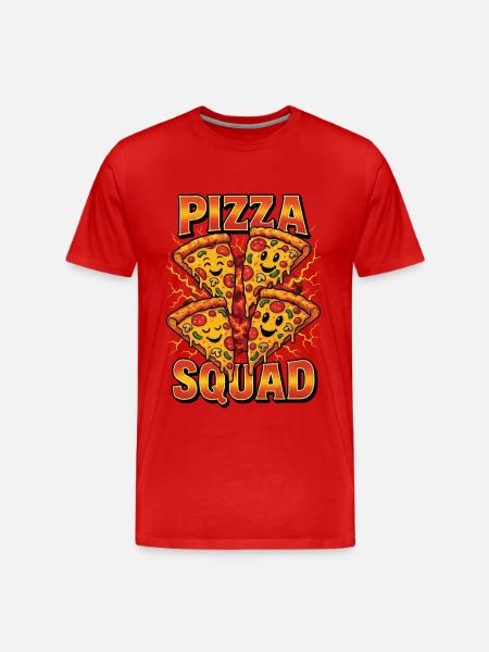 Pizza - T-shirt bio Premium Homme - rouge