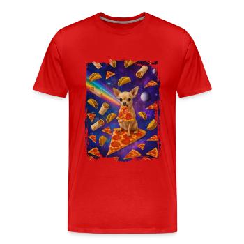 Chihuahua - Männer Premium Bio T-Shirt - Rot - Vorne - Damien (186cm)
