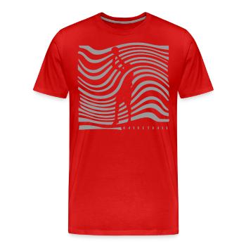 Basketball Basketballer - Männer Premium Bio T-Shirt - Rot - Vorne - Damien (186cm)