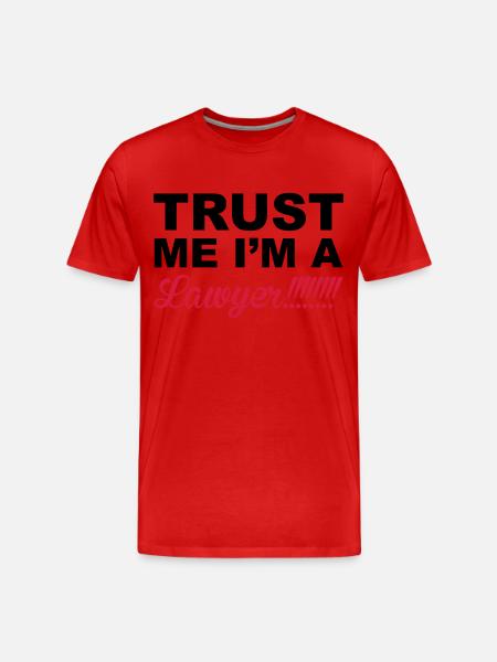 Lawyer - Men's Premium Organic T-Shirt - red