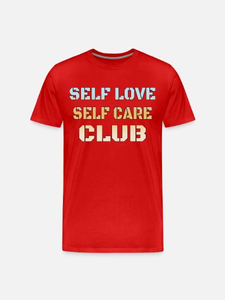 Self-love affirmations - Men's Premium Organic T-Shirt - red