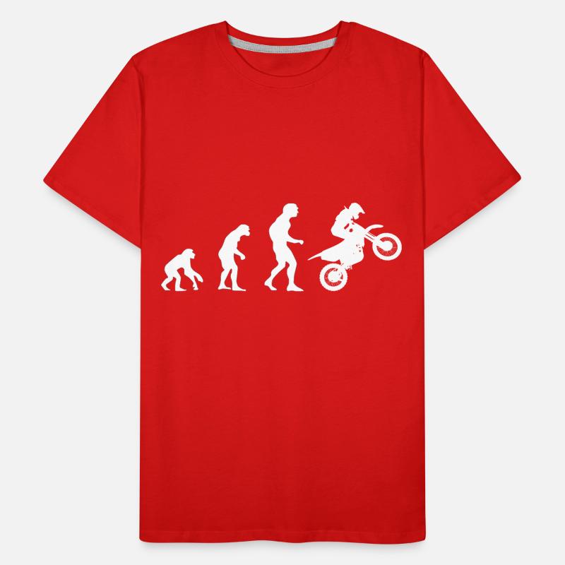 Evolution Motorrad Bike! coole Geschenkidee Männer Premium Bio T-Shirt