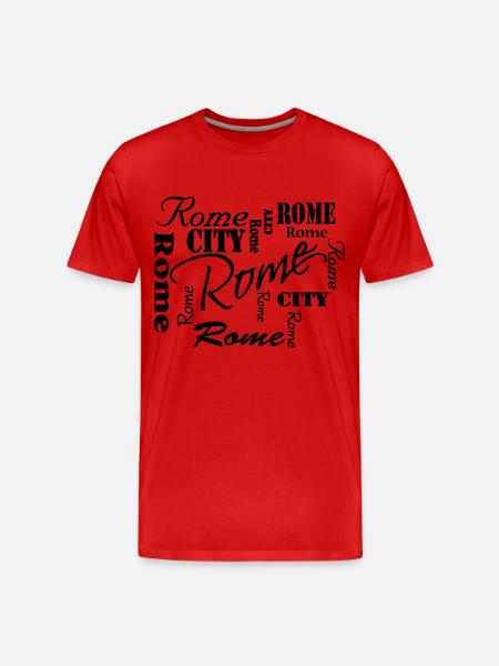 Rome - Männer Premium Bio T-Shirt - Rot