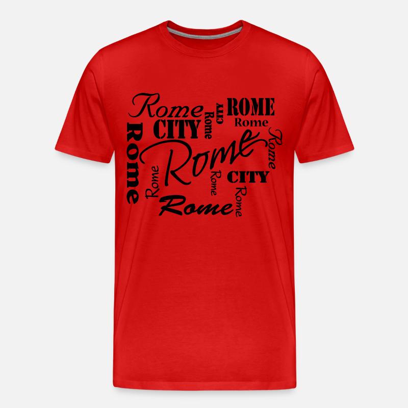 Rome - Männer Premium Bio T-Shirt - Rot