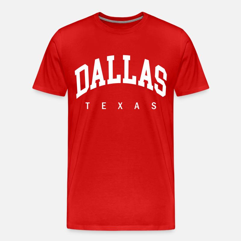 Dallas - Männer Premium Bio T-Shirt - Rot