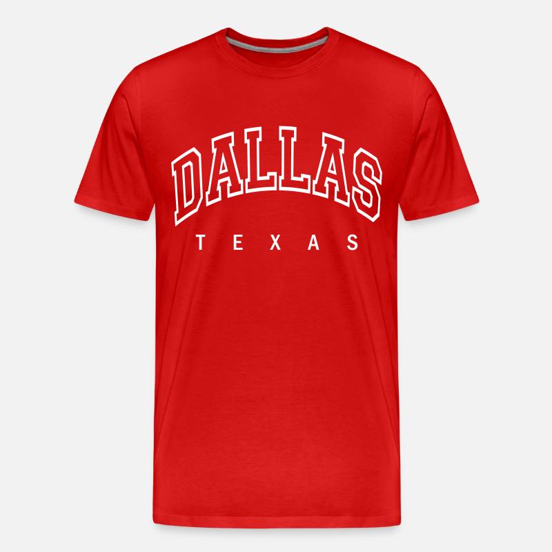 Dallas - Männer Premium Bio T-Shirt - Rot