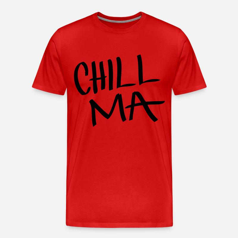 Chill Ma - Männer Premium Bio T-Shirt - Rot