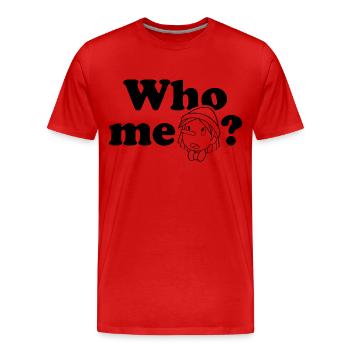 Pinocchio – Garçon Innocent : Moi ? Noir - T-shirt bio Premium Homme - rouge - Devant - Damien (186cm)