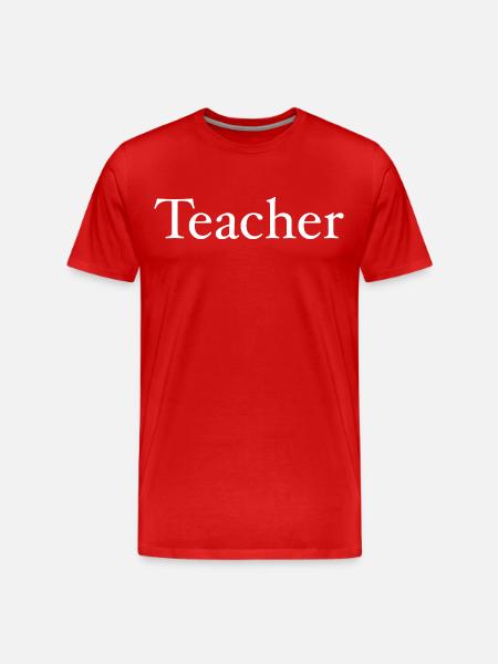 Lehrer - Männer Premium Bio T-Shirt - Rot