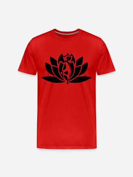 YOGA POSITIVE LIFE COLLECTION - Men's Premium Organic T-Shirt - red