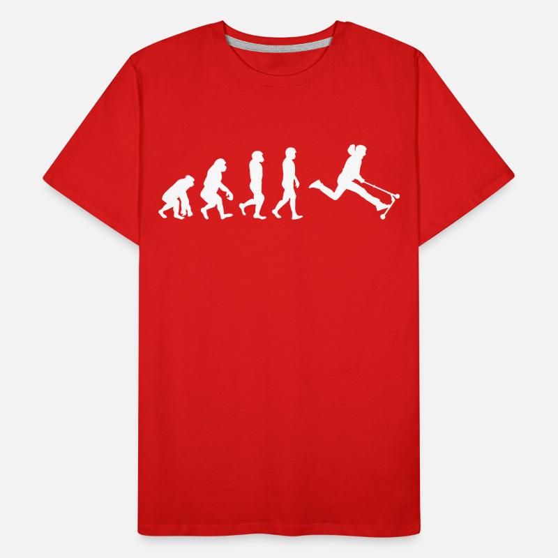 Stunt Scooter Freestyle Scootering Evolution Männer Premium Bio T-Shirt
