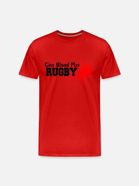 RUGBY - Men's Premium Organic T-Shirt - red