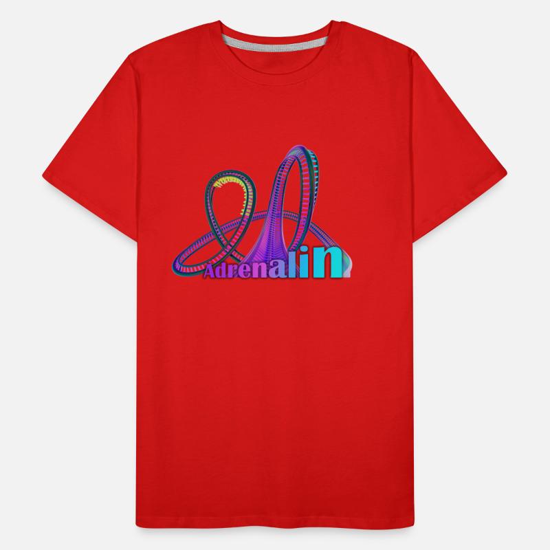 Roller coaster adrenaline Men's Premium Organic T-Shirt