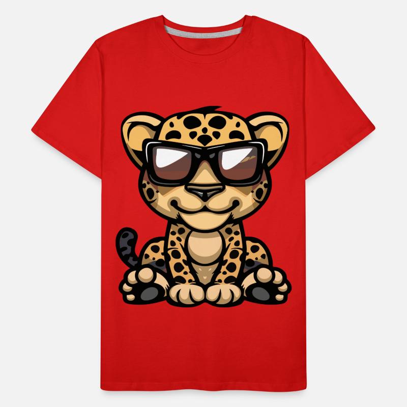 Léopard T-shirt bio Premium Homme