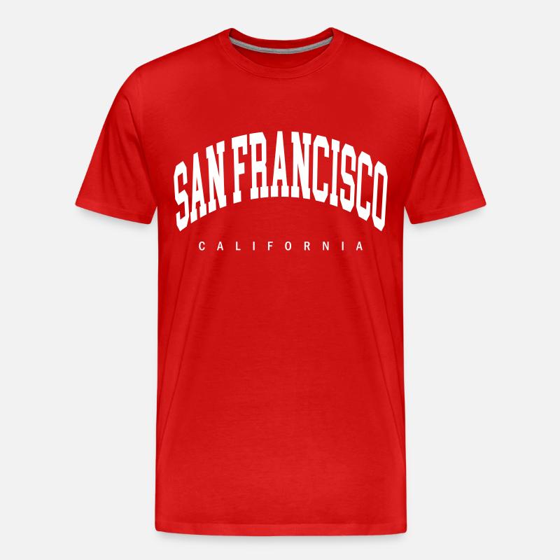 San Francisco - Männer Premium Bio T-Shirt - Rot