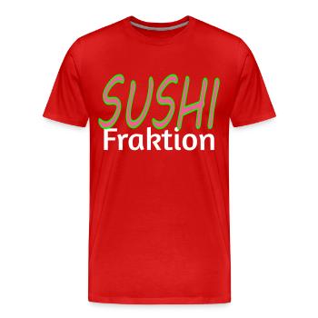 SUSHI Faction - Men's Premium Organic T-Shirt - red - Front - Damien (186cm)