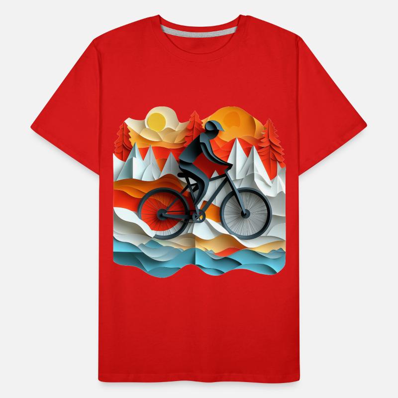 Bicycle excursion Men's Premium Organic T-Shirt