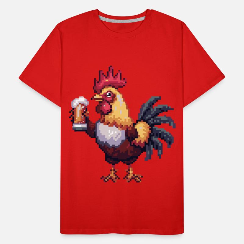 Tap Beer Pixel Men's Premium Organic T-Shirt