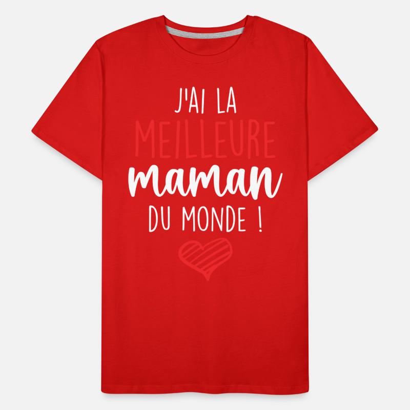 Die beste Mutter - Ich habe die beste Mutter der Welt Männer Premium Bio T-Shirt