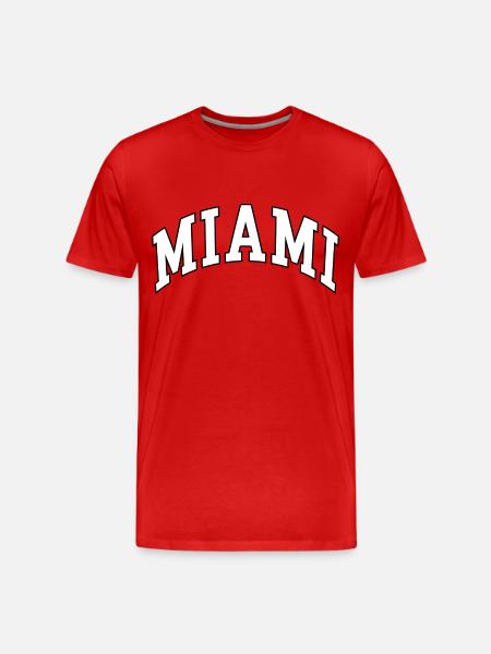 Miami - Männer Premium Bio T-Shirt - Rot