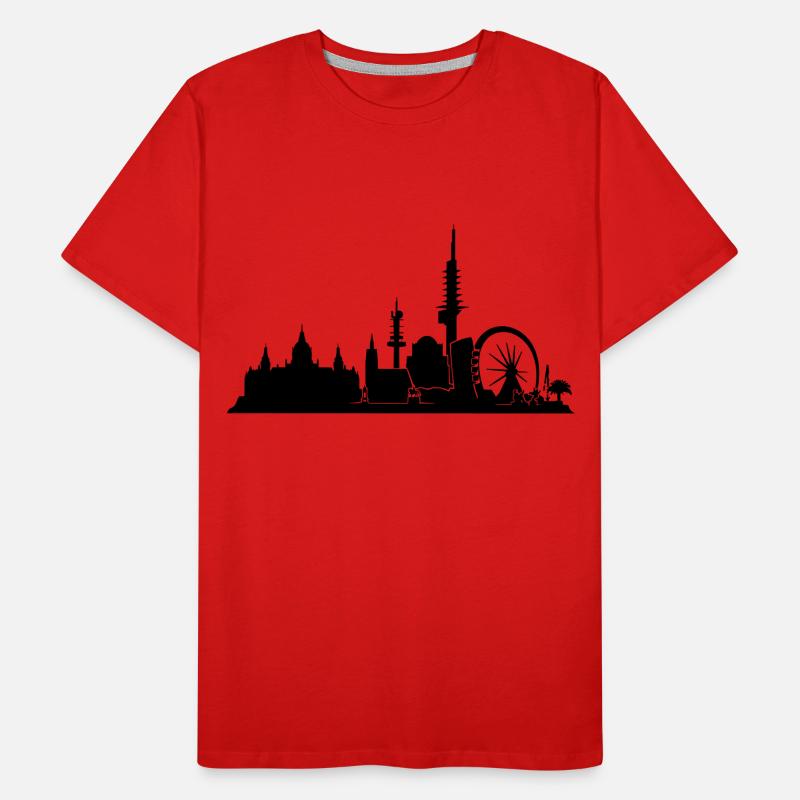 Hannover // Skyline // Silhouette // Skylineshirt Männer Premium Bio T-Shirt