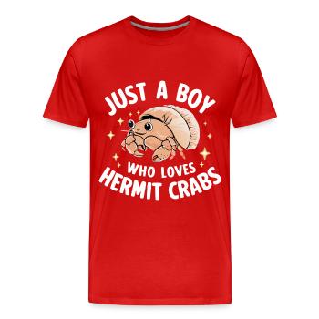 Crabe Crabe Crabe Crabe Crabe Crabe - T-shirt bio Premium Homme - rouge - Devant - Damien (186cm)