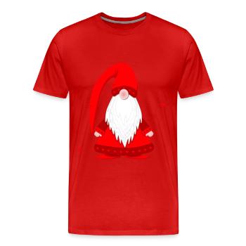 Wichtel wichteln Wichtelgeschenk Weihnachten Zwerg - Männer Premium Bio T-Shirt - Rot - Vorne - Damien (186cm)