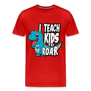 Speech Therapist Speech Therapy - Men's Premium Organic T-Shirt - red - Front - Damien (186cm)