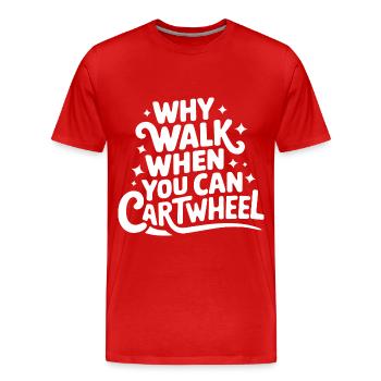 Turnen Turner Gymnastik - Männer Premium Bio T-Shirt - Rot - Vorne - Damien (186cm)