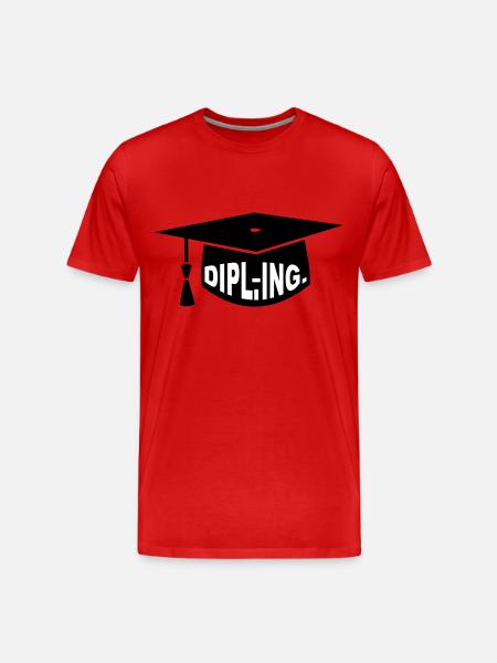 Diplôme - PhD - Cadeau - Ing - - T-shirt bio Premium Homme - rouge