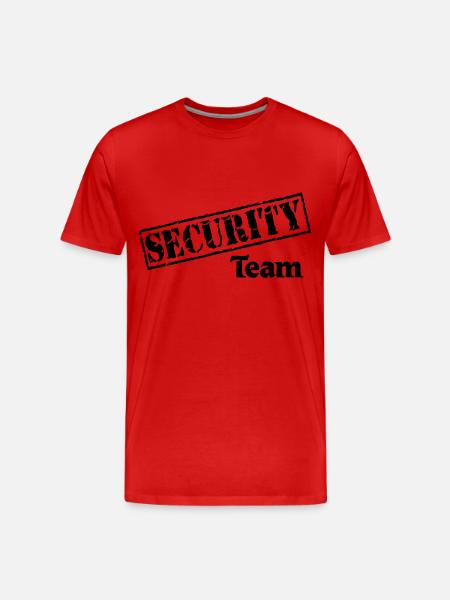 Security Team - T-shirt bio Premium Homme - rouge