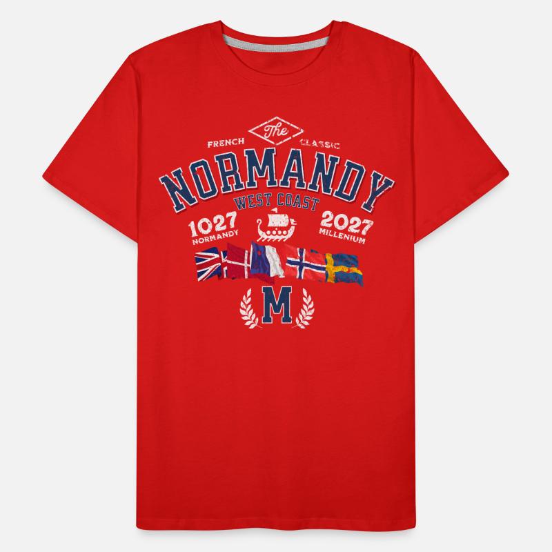 Normandy millenium 1027 2027 T-shirt bio Premium Homme