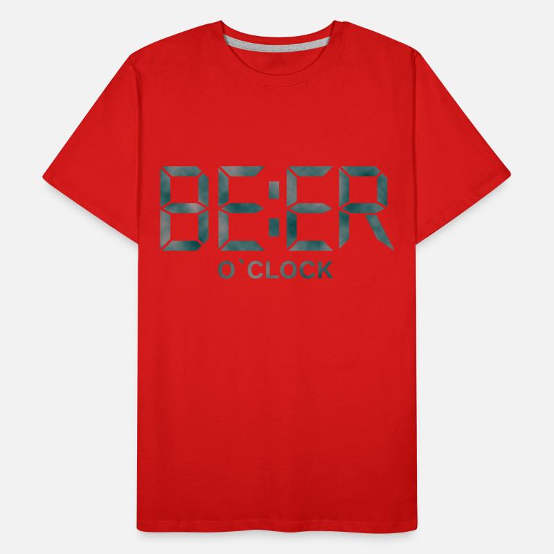 bière heures T-shirt bio Premium Homme