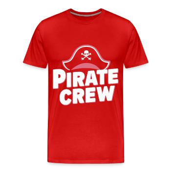 Pirate Pirate Carnaval Halloween - T-shirt bio Premium Homme - rouge - Devant - Damien (186cm)