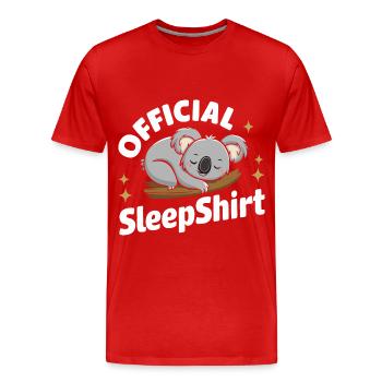 Koala Koala Koala Ours Koala Animal - T-shirt bio Premium Homme - rouge - Devant - Damien (186cm)