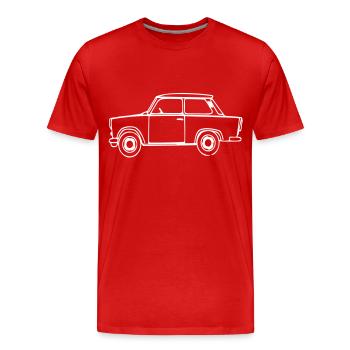  Outlines - Männer Premium Bio T-Shirt - Rot - Vorne - Damien (186cm)