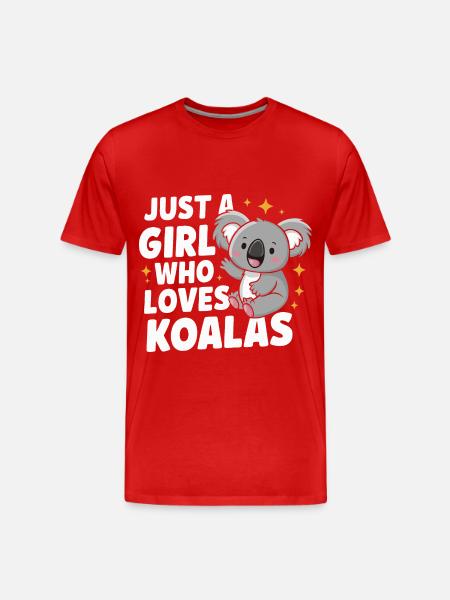 Koala Koala Koala Bear Animal - Men's Premium Organic T-Shirt - red