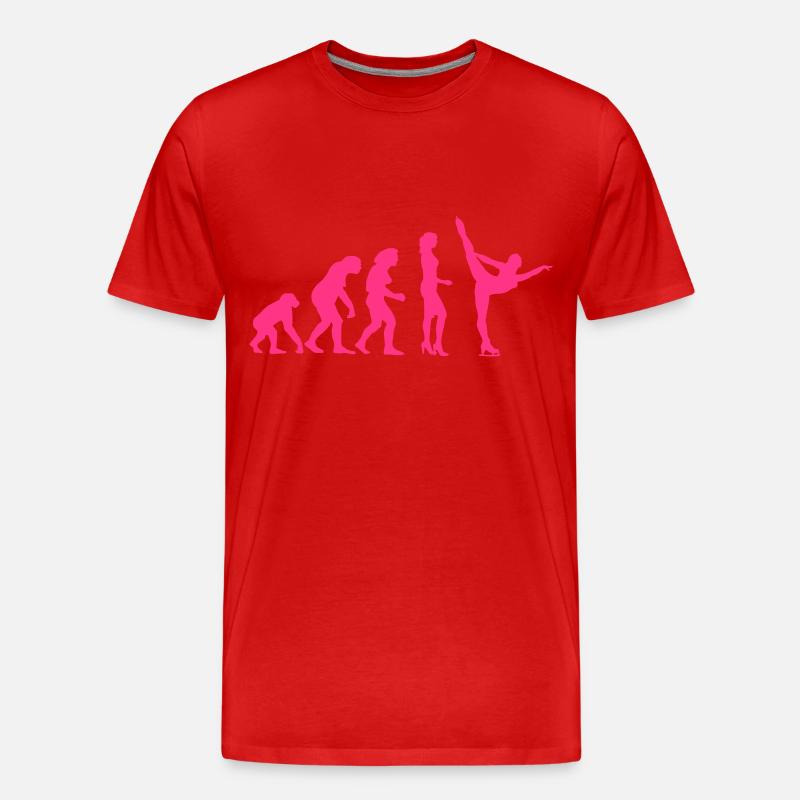 evolution_eiskunst_c_1c - Men's Premium Organic T-Shirt - red
