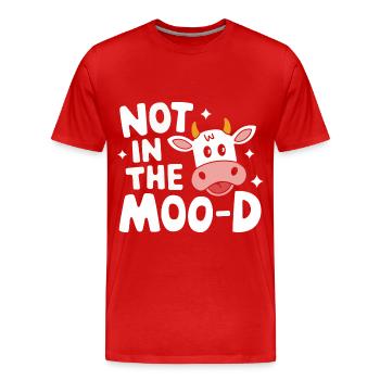 Éleveur de vaches Ferme Éleveur de vaches - T-shirt bio Premium Homme - rouge - Devant - Damien (186cm)