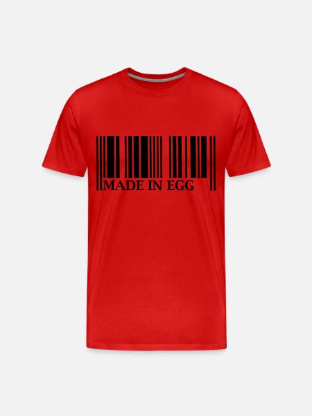 Made in Egg - Männer Premium Bio T-Shirt - Rot