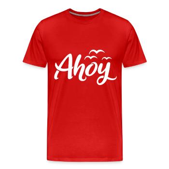 Ohé - T-shirt bio Premium Homme - rouge - Devant - Damien (186cm)