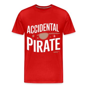 Amputation Disability - Men's Premium Organic T-Shirt - red - Front - Damien (186cm)