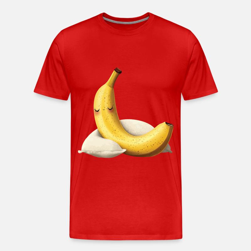 Banane - Männer Premium Bio T-Shirt - Rot