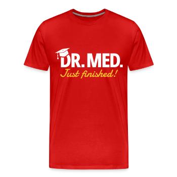 Medical doctor - Men's Premium Organic T-Shirt - red - Front - Damien (186cm)