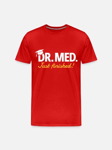 Médecin - T-shirt bio Premium Homme - rouge