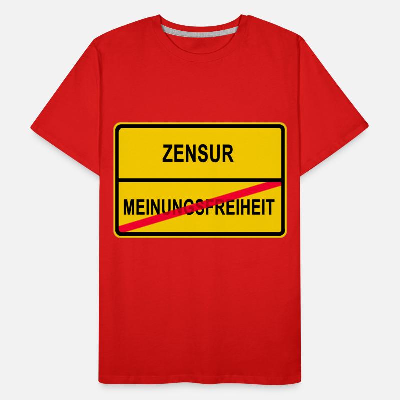 Censure - Liberté d’expression T-shirt bio Premium Homme
