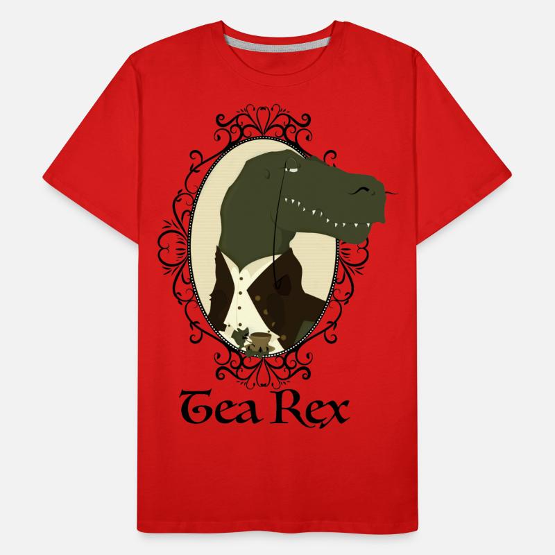 Tea Rex Männer Premium Bio T-Shirt